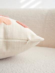1 pièce Taie d'oreiller décorative beige avec cœur brodé pour la Saint-Valentin, convient pour la décoration intérieure, housse de coussin décorative pour le printemps/été, insert de coussin non inclus - Beige - Voir 11