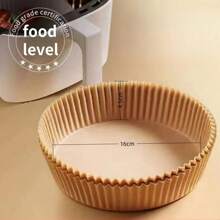 1pc Air Fryer Liners, Thickened Baking Paper, Disposable Oil Absorbing Non-Stick Mat - Multicolor - View 8