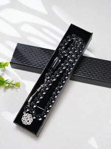 1 件 45 颗珠子 10 毫米祈祷珠 Tasbih 手链，日常佩戴 - 彩色 - 查看 11