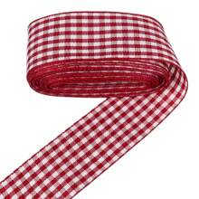 Gingham Ribbon Plaid Ribbon For Gift Wrapping Party Wedding Christmas Decoration