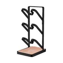 NetHong 3 Tiers Pot Lid Rack Holder Organizer Kitchen Spoon Rest Holder Pan Racks Stand - Black - View 10