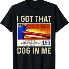 Retro Vintage I Got That Dog In Me Funny HotDog Women T-Shirt - màu đen - Xem 1