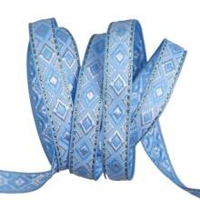 12mm Width Vintage Embroidered Jacquard Ribbon Trim DIY Sewing Knitting Accessory For Clothes And Bags