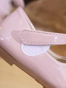 Girls' Pink Bow Ballet Shoes - Pink - View 11