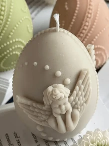 1 Bucată De Formă De Silicon Pentru Lumânări Ouă De Paște, Săpun Artizanat Cu O Temă De Visare, Decoratiuni DIY Cu Forme Asimetrice De Paște - Potrivită pentru decorarea casei, șeminee, camere de zi, decorațiuni de centru, birouri, cadouri de Ziua Îndrăgostiților, seturi de lumânări, lumânări aromaterapie, cadouri pentru prieteni, cadouri pentru femei