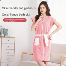 1 حزام أمامي بنمط الأناناس، من القطيفة المرجانية فائقة الناعمية، خفيف الوزن ودافئ، مناسب لجميع الفصول، ماص وناعم للارتداء في الحمام، غرفة النوم، حمام السباحة والشاطئ، رداء منزلي جميل للطالبات، هدية عيد الحب وعيد ميلاد الصديق/الصديقة، ديكور صيفي للحمام والمنزل، للعودة إلى المدرسة