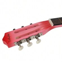 38 Inch Classic Guitar,A Quality Choice For Beginners And Music Lovers - Pink - View 6