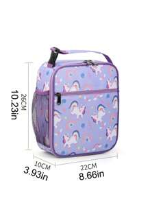 1pc Insulated Lunch Box For Kids - Keeps Food Fresh And Warm, Large Capacity, Cute Cartoon Pattern Insulation Bag, Ideal Choice For Back To School