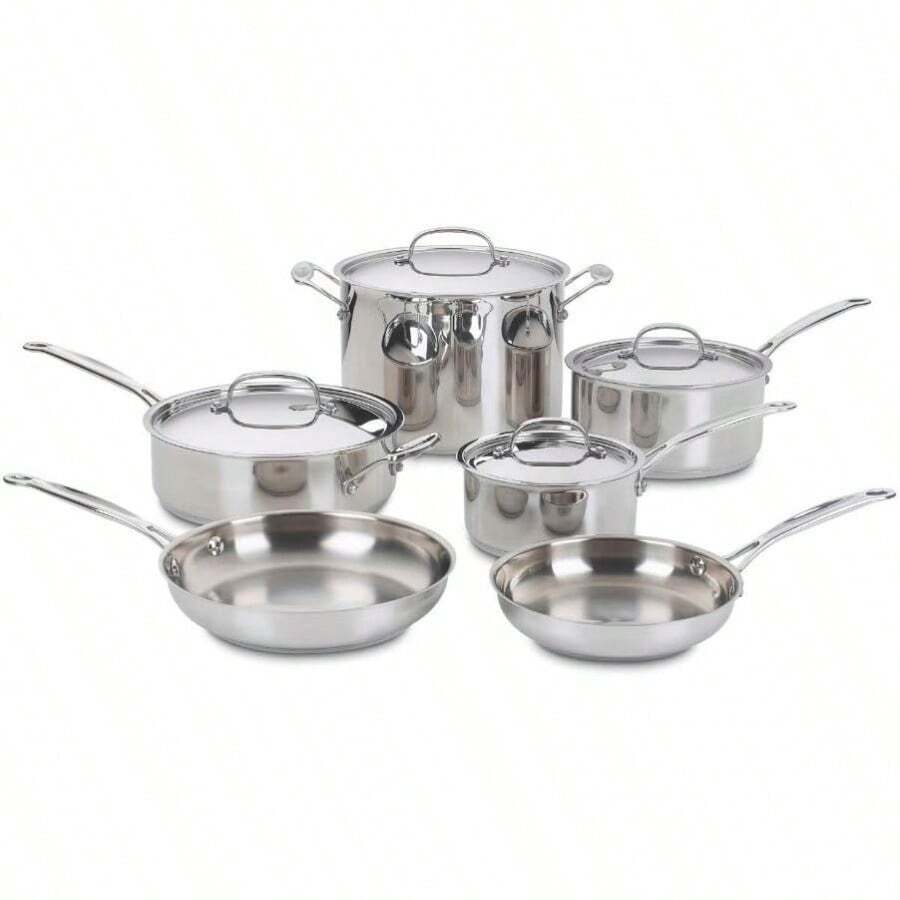 77-10P1 10-Piece Chef's-Classic-Stainless Collection, Cookware Set - 1 - View 1