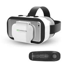 Byteuni 3D VR Glasses Virtual Reality VR Headset 3D Glasses And VR Glsses Controller Headset Helmets VR Goggles For TV, Movies & Video Games Compatible IOS, Android &Support 4.7-7 Inch(White) - Multicolor - View 16