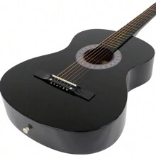 38 Inch Classic Guitar,A Quality Choice For Beginners And Music Lovers - Black - View 5