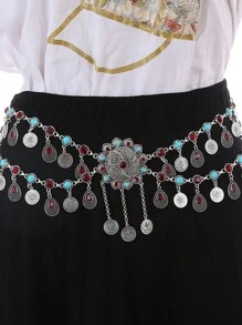 新款流苏腰链，舞蹈表演、日常穿着、肚皮舞等多种款式可选 - 彩色 - 查看 5