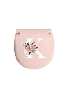 1pc Pink Sewing Tool Box With Pink Floral White Letters A-Z, Perfect Gift For Beginners Sewing: 1 Portable Mini Sewing Set - Foldable, Diy Sewing Supplies And Accessories, Suitable For Travelers And Emergency Clothing Fixators, Mini Needle Box Portable Small Needle Bag Sewing Tool Combination Set Hotel Supplies