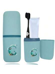 1pc Toothbrush Box Holder Cover Bathroom Accessories Outdoor Travel Toothbrush Toothpaste Storage Boxes Letter Series Print Dust-Proof Organizer Case Travel Essentials School Back To School School Supplies Holiday Camping Holiday Essentials Vacation Mini Summer Perfume For Women Perfume For Men Perfume Beach Bottle