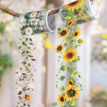 1卷胶带，枝蔓花影系列，复古精致唯美浪漫花藤主题PET胶带，剪贴簿用品，装饰笔记本相框手机壳水杯垃圾杂志文具盒DIY个性贴纸，学校用品，返校