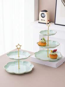 1 Stück mehrstöckige Kuchenplatte, Präsentationsständer für Desserts, Süßigkeiten, Party- und Hochzeitsdekoration