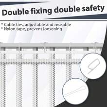 Froadp Stair Protection Net, Safety Net, Stair Protection Net, Balcony Net With Cable Ties, Nylon Ropes And Floor Stickers, Safety Net For Stairs, Balcony Railing.