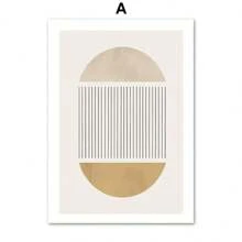 1pc Abstract Minimalist Shapes Illustration Wall Art Canvas Painting Boho Posters And Prints Modern Pictures For Living Room Decor No Frame