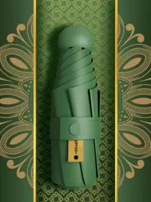 Paraguas tipo cápsula para mujer, de protección solar y contra la lluvia, dos en , mini, plegable en cinco partes, ultra ligero y compacto, portátil para la escuela, la oficina, el hogar y los viajes