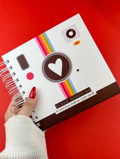 Mini álbum para colar fotos