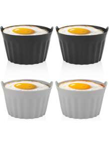 8pcs/4pcs/1pc Air Fryer Baking Tray, Silicone Baking Tray, Muffin Cup Scone Mold, Egg Tart Mold, Kitchen Accessories, Baking Tools, DIY Supplies - Multicolor - View 2