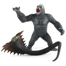 Realistic Animal Models Gorilla, Cobra, Python, Bigfoot Figures, Solid For Collection, Decor & Toys - Multicolor - View 3