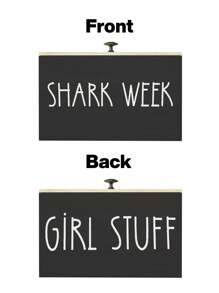 1pc Covered Sanitary Pad/Tampon Storage Box, Bathroom Sanitary Pad/Tampon Organizer Box, Sanitary Pad/Tampon Storage Box, Home Decor Accessory, Women's Hygiene Products Storage Box, Bathroom Decor Box - Black (SHARK WEEK) - View 3