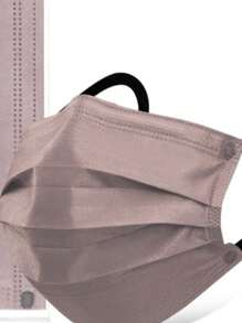 10pcs Morandi Color Disposable Face Masks, Dust-Proof Masks In Individual Packaging