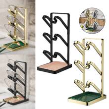 NetHong 3 Tiers Pot Lid Rack Holder Organizer Kitchen Spoon Rest Holder Pan Racks Stand - Black - View 5