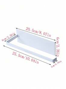 1 pieza Estantería de almacenamiento para baño, estantería de hierro montada en la pared, organizador de baño, apto para papel higiénico, tela, película de envoltura, tazas, cepillos, herramientas pequeñas, baño, refrigerador, puerta del gabinete, puerta del gabinete del baño, gabinete de vino