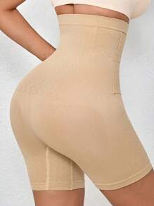 1pc Seamless High Waist Buttoned Bodyshaping Panty, Women Post Pregnancy Tummy Control Shaping Underwear
