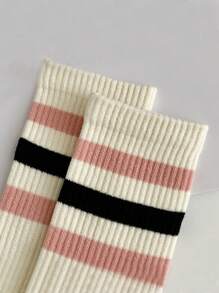 20 pares/10 pares/1 par Calcetines de equipo de bloque de color gruesos y absorbentes para niñas preadolescentes/adolescentes, calcetines cálidos, calcetines de equipo para todas las estaciones, primavera/verano, otoño/invierno, calcetines deportivos, regalos para niñas, regalos para niños, regalos para mamá, regalos para papá, ropa de invierno para niñas, ropa de invierno para niños, regalos festivos, estilo aleatorio