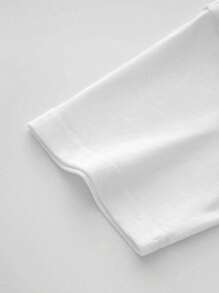 Sonder Afro Printing  Casual Print, Comfortable And Versatile, Letter Pattern Pure Cotton 220g Printed T-Shirt - 白色 - 查看 7