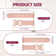 CyberDyer 1 szt. silikonowy pasek sportowy do zegarka kompatybilny z paskiem do zegarka 42 mm 44 mm 45 mm 46 mm 49 mm Modny pasek do zegarka smartwatch Miękki oddychający kolorowy pasek z kropkami dla mężczyzn i kobiet