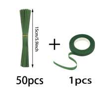 Floral Stem Wire Flower Arrangements And DIY Crafts,Floral Arrangement Kit With Green Tape And Wire,Floral Wire For Florist Flower Arrangement 6/7.8/10/11.8/16 Inches(Green) - Green - View 19