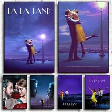 1PC Vintage La La Land Music Movie Poster Canvas Painting City Of Stars Modern Wall Art For Living Room Home Decoration No Frame