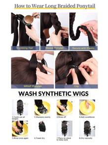 Kid's 2pcs Kid Ponytail Double Afro Puffs Kinky Curly Hair Bun For Kid's Age 0-5 Natural Black Synthetic Wigs Suitable For Daily Wear And Birthday Parties