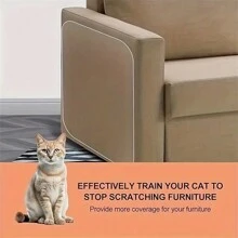 10pcs/Set Transparent Double-Sided Furniture Anti-Scratch Tape, PVC Pet Protection Stickers Suitable For Sofa And Lounger