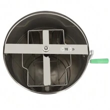 HYYKJ-US 2 Frame Honey Extractor Manual Stainless Steel Honey Extractor Honeycomb Spinner - 1 - View 6