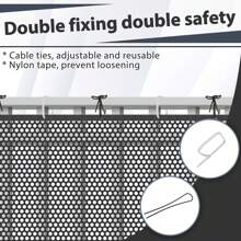 Froadp Stair Protection Net, Safety Net, Stair Protection Net, Balcony Net With Cable Ties, Nylon Ropes And Floor Stickers, Safety Net For Stairs, Balcony Railing.