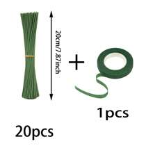 Floral Stem Wire Flower Arrangements And DIY Crafts,Floral Arrangement Kit With Green Tape And Wire,Floral Wire For Florist Flower Arrangement 6/7.8/10/11.8/16 Inches(Green) - Green - View 15