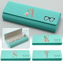 Hard-Shell Spectacle Case Men Women Glasses Case PU Leather Portable Anti-Extrusion Sunglasses Storage Box Folding Eyewear Pouch