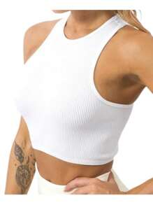 Basic Lady Top - สีขาว - ดู 3