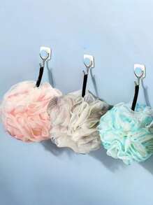 3-Color Floral Luxury Large Shower Loofah, Soft Cute Bathing Ball Girl Exfoliating Sponge Bathtub Accessories