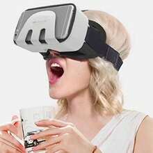 Byteuni 3D VR Glasses Virtual Reality VR Headset 3D Glasses And VR Glsses Controller Headset Helmets VR Goggles For TV, Movies & Video Games Compatible IOS, Android &Support 4.7-7 Inch(White) - Multicolor - View 11