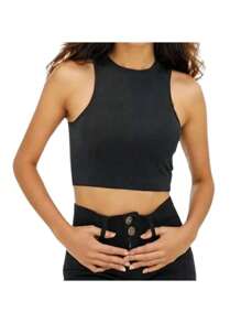 Basic Lady Top - שחור - ראה 2