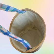 Personalized Easter Basket Custom Embroidered Easter Bunny Egg Basket For Easter Activities - Multicolor - View 5