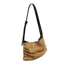 Juego de cartera y bolso de lujo de diseñador, embrague de noche con brillantes diamante de imitación, bolso de hombro minimalista con cadena - Dorado - Ver 8