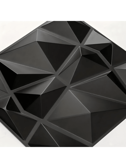 NKEN Art 3D PVC Wand Panels In Diamond .11.8 11.8"/19.7*19.7" Matt White/Black/Pink Material, Odorless, Lightweight, Easy To Install, Fire Resistant, Waterproof Moisture Proof, ation Homes, Rooms, Bathrooms, Bedrooms, Living Rooms.. ations. ,Wallpaper Adhered The Becomes Art. view 10