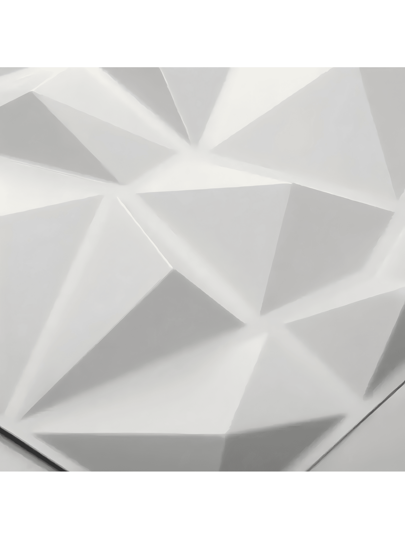 NKEN Art 3D PVC Wand Panels In Diamond .11.8 11.8"/19.7*19.7" Matt White/Black/Pink Material, Odorless, Lightweight, Easy To Install, Fire Resistant, Waterproof Moisture Proof, ation Homes, Rooms, Bathrooms, Bedrooms, Living Rooms.. ations. ,Wallpaper Adhered The Becomes Art. view 9